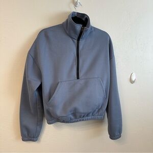 SHEIN Light Blue Zip-Up Jacket